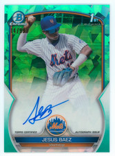 Usado, Jesus Baez 2023 Bowman 1º refrator aquático de safira /99 automático SP #BSPA-JBZ NY Mets comprar usado  Enviando para Brazil