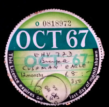 Tax disc cushman for sale  EDGWARE