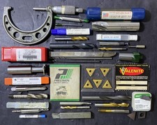 Lote de ferramentas de torno de maquinista torneiras HSS brocas fresas de extremidade de metal duro usadas comprar usado  Enviando para Brazil