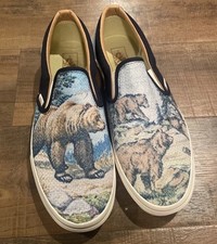 Tênis Vans Slip On Cali Tapeçaria Forest Bears Skate Masculino Tamanho 8, usado comprar usado  Enviando para Brazil