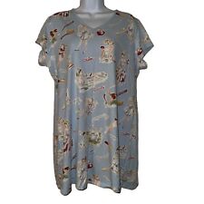 Pijama Nick & Nora Feminino Camisa de Noite Extra Grande Senhora Mimada Banheira Azul comprar usado  Enviando para Brazil