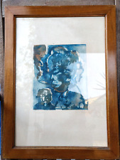 Litografia blu firmata usato  Trevenzuolo