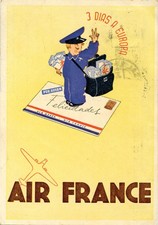 Air france cartolina usato  Roma
