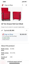 Snap rolling toolcart for sale  Gonzales