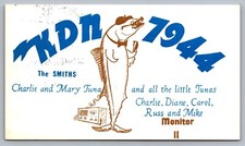 Vintage qsl postcard for sale  Brick
