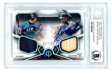 Usado, KEN GRIFFY JR. ICHIRO ASSINADO 2021 Topps Tribute relíquias duplas DR2-IG BAS lajeado comprar usado  Enviando para Brazil