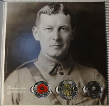 Usado, Cartão porta-moedas de colecionador BU Canadá 2015 $2 2x25c Flanders Field quarto de papoula comprar usado  Enviando para Brazil