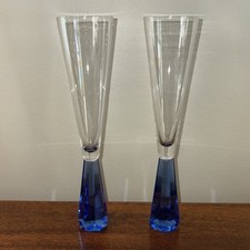 Set blue stemmed for sale  Coopersburg