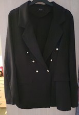 Black fitted blazer for sale  CASTLEFORD