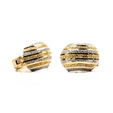 Boucles oreilles bicolore d'occasion Boucles oreilles bicolore d'occasion  Domont