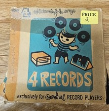 1950s Original Box Carnival Album 4 Children's Folk Songs 4 Records comprar usado  Enviando para Brazil