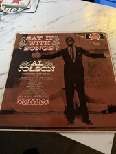 Jolson say songs for sale  SHEFFIELD