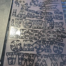 Dies. large alphabet for sale Dies. large alphabet for sale  KELSO