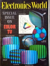 SPECIAL ISSUE ON COLOR TV - ELECTRONICS WORLD MAGAZINE, DECEMBER, 1965  comprar usado  Enviando para Brazil
