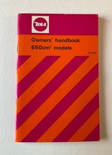 Bsa owners handbook for sale  AYLESBURY