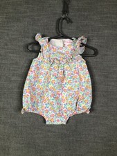 Usado, Romper Tommy Bahama bebê meninas 3M 6M meses rosa floral sem mangas babado primavera comprar usado  Enviando para Brazil