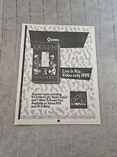ANÚNCIO DE REVISTA FPOT118 11X8" QUEEN: LIVE IN RIO comprar usado  Enviando para Brazil