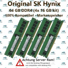 64 GB (4x 16 GB) RDIMM ECC REG DDR4-2400 Dell Precision T5810 & XL RAM comprar usado  Enviando para Brazil