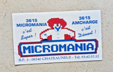 Autocollant MICROMANIA jeux vidéo ATARI 1983 vintage old sticker PC CD GRASSE comprar usado  Enviando para Brazil