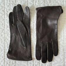 Guantes ITALIANOS Piel de Cordero Damas 7.5 Ultra Suaves SIN CIEGO CHOCOLATE Marrón segunda mano  Embacar hacia Argentina