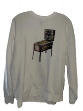 Suéter masculino Levis SilverTab máquina de pinball estampa gráfica grande branco relaxado comprar usado  Enviando para Brazil