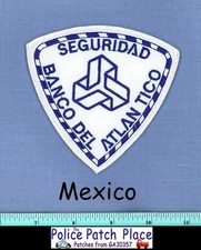 Usado, Patch de ombro BANCO DEL ATLANTICO SEGURIDAD MÉXICO segurança bancária polícia  comprar usado  Enviando para Brazil