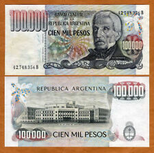 Argentina, 100000 (100.000) pesos, ND (1979-1983), P-308b, hiperinflación UNC segunda mano  Embacar hacia Argentina