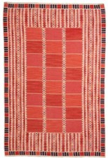 Tapete Kilim sueco escandinavo tecido plano vermelho para sala de estar tapete quarto comprar usado  Enviando para Brazil