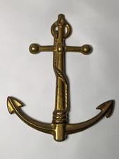 Decoração de âncora náutica naval suja 6" de altura x 5" de largura, bronze fundido 9 oz. comprar usado  Enviando para Brazil