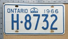 1966 ontario license for sale  Milton Mills