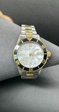 Stuhrling Original Clipper 158 relógio de mergulho unissex dourado tom prata esfregão face comprar usado  Enviando para Brazil