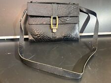 Schwarze vintage kroko gebraucht kaufen  Haibach