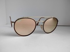 Óculos de sol Ray-Ban RB3647N 001/7O 51-22 redondo ponte dupla Arista dourado espelhado comprar usado  Enviando para Brazil