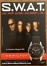 Cartão postal promocional vintage 2003 relógio Samuel L Jackson Hamilton filme SWAT, usado comprar usado  Enviando para Brazil