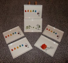 Usado, Conjunto de seis pratos de lanche aperitivos Oliver caixa e cano aposentado CB2 excelente  comprar usado  Enviando para Brazil