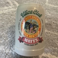 Usado, Caneca de cerveja Utica Club .5L, Original King, W Alemanha, Matt’s Brewing Nova York 1888 comprar usado  Enviando para Brazil