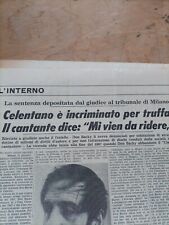 Adriano celentano articolo usato  Valle San Nicolao