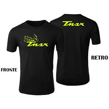 T-shirt Maglietta Personalizzata Yamaha Tmax T-Max Stampa Fluo Tshirt Nera Uomo, usado comprar usado  Enviando para Brazil