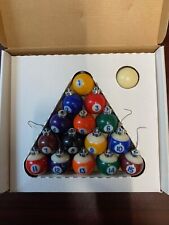 Juego de 16 bolas de billar de cerámica para árbol de Navidad auténticas mini bolas, usado segunda mano  Embacar hacia Argentina