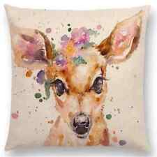 Deer illustration cushion for sale  MANCHESTER