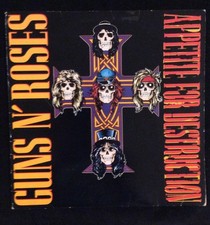 1987 LP Guns N' Roses Appetite For Destruction Geffen GHS-24148 w/Decal comprar usado  Enviando para Brazil