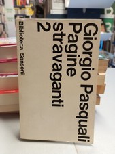 Pagine stravaganti giorgio usato  Italia