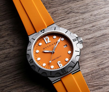 Relógio masculino BVLGARI Diagono Scuba ORANGE DP41C8SVSD (102787) 41MM "RECONDICIONADO" comprar usado  Enviando para Brazil