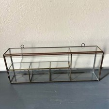 Vitrine dividida retangular vintage de latão e vidro comprar usado  Enviando para Brazil
