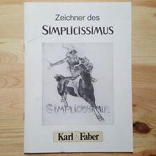 Zeichner simplicissimus karl gebraucht kaufen  Stuttgart
