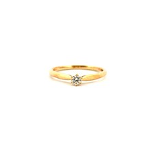 Solitaire jaune 18k d'occasion  Paris I