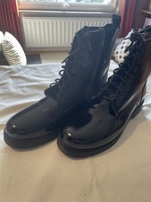 botas de combate Pierre Darree couro preto alto brilho UE 46 comprar usado  Enviando para Brazil