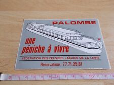 Autocollant péniche palombe d'occasion  Toulon-