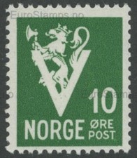 Usado, Noruega 1941 (NK 293, MI 257, SC 239) Leão V-overprint branco - MNH comprar usado  Enviando para Brazil