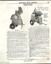 1941 ADVERT Kwik Mix Trail Mix misturador de concreto raspador de estrada carrinho basculante, usado comprar usado  Enviando para Brazil